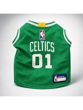Pets First Boston Celtics NBA Dog Jersey Green Size Small